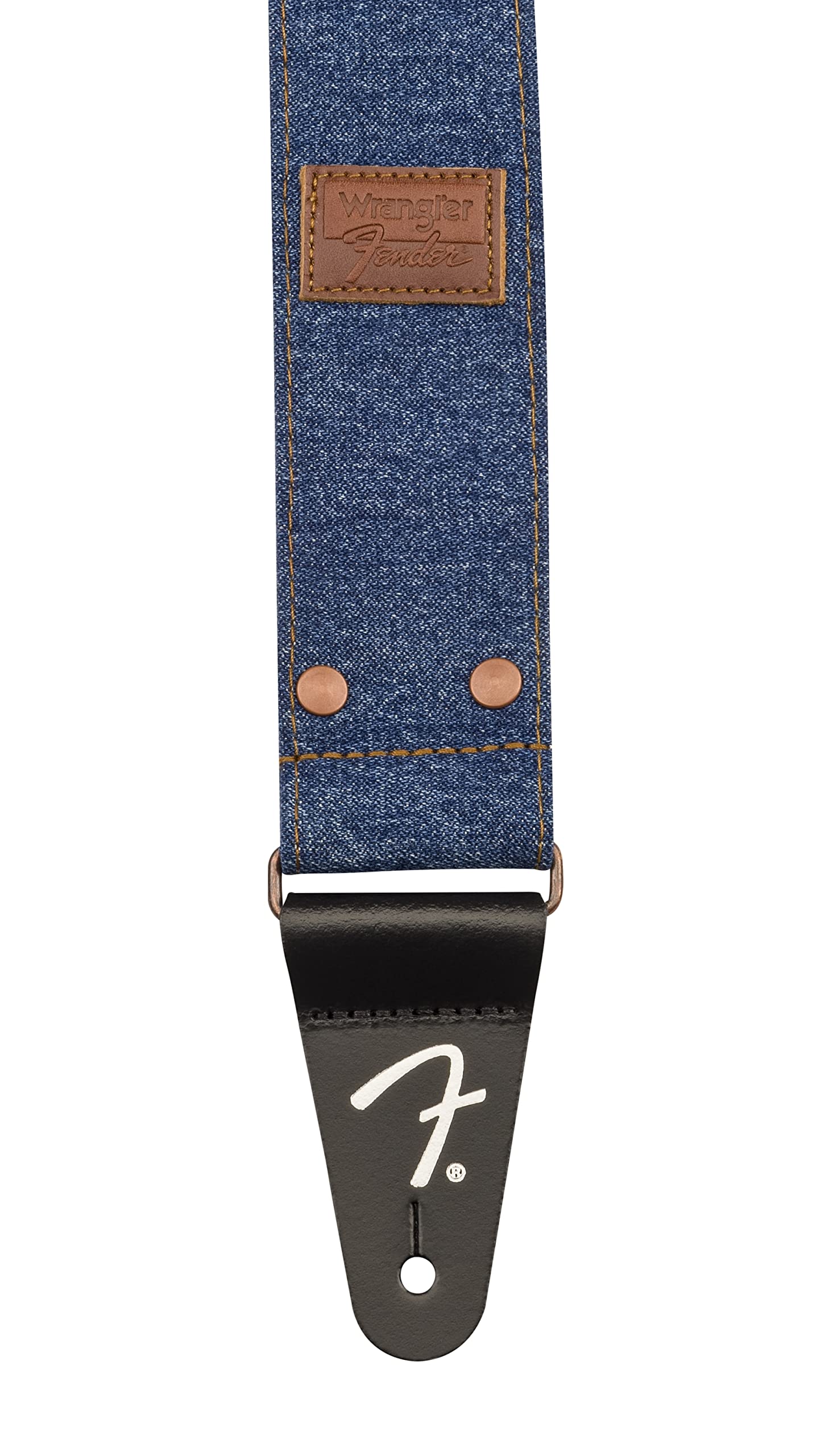 Amazon | Fender x Wrangler Riveted Denim Strap, Indigo カナダ製